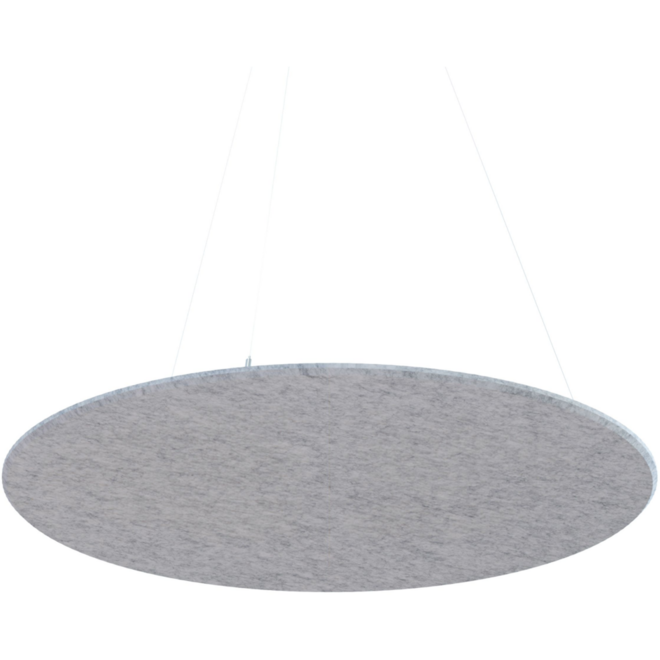 Akoestisch PET-vilt rond plafondpaneel, donkergrijs, Ø120 cm