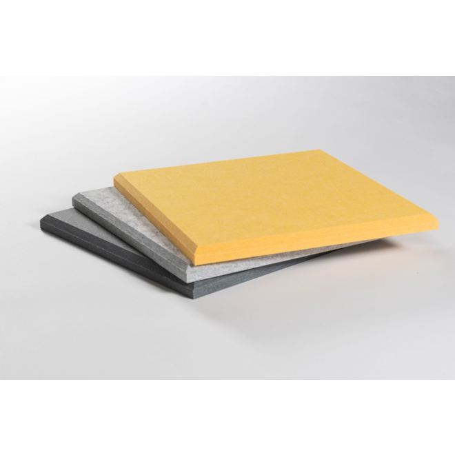 Akoestische PET-vilt wandtegels, set24, combi set geel,30x30 cm