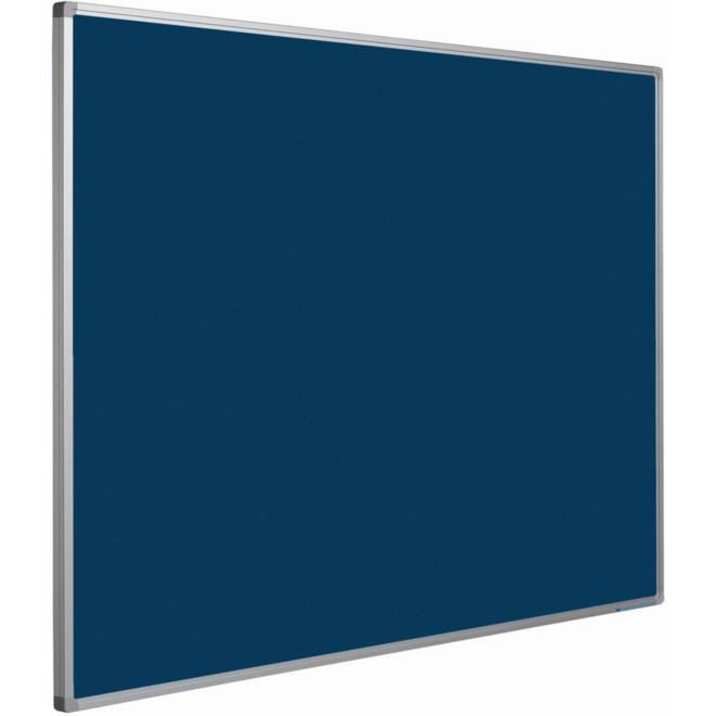 Prikbord Softline profiel 16mm, bulletin blauw, 120x300 cm