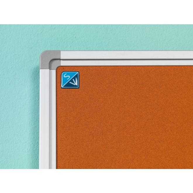 Prikbord Softline profiel 16mm, bulletin blauw, 120x180 cm