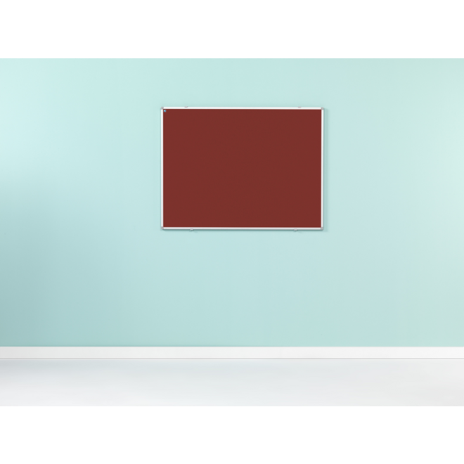 Prikbord Softline profiel 16mm, bulletin blauw, 120x180 cm