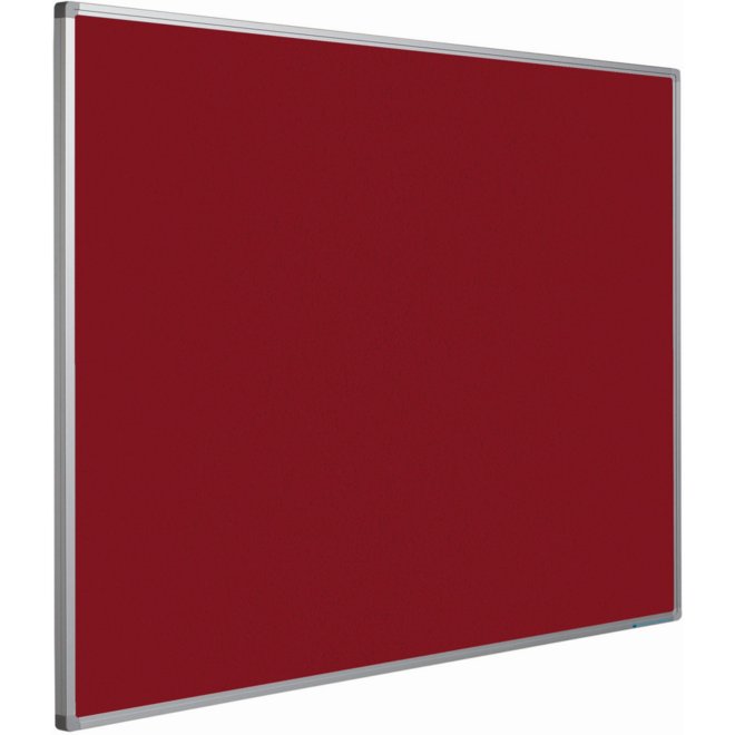 Prikbord Softline profiel 16mm, bulletin rood, 90x120 cm