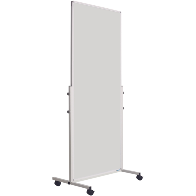 Smit Visual mobiel whiteboard, emailstaal wit, 180x75 cm