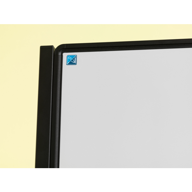 Verrijdbaar Work Board, emailstaal wit, 120x75 cm