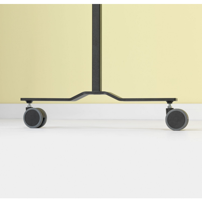 Verrijdbaar Work Board, emailstaal wit, 120x150 cm