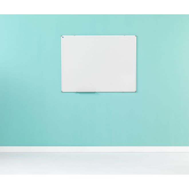 Whiteboard, wit emaille, Softline 8 mm - alu-profiel,150x200 cm