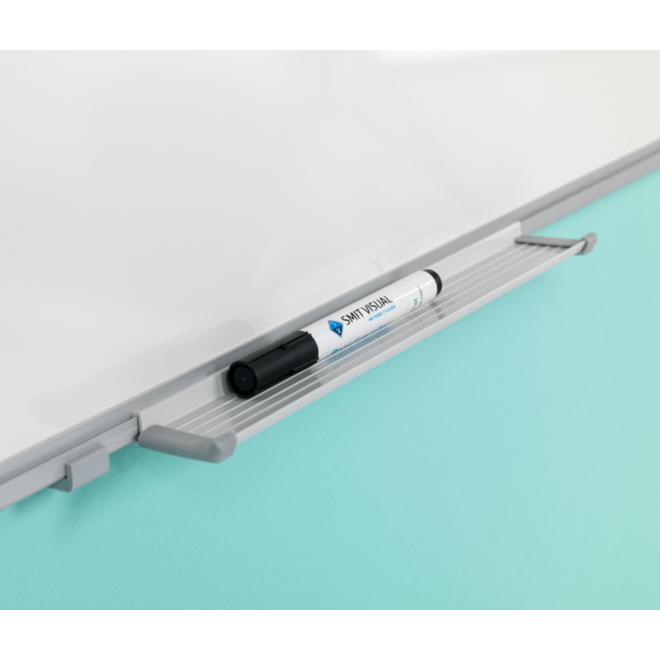Whiteboard, wit emaille, Softline 8 mm - alu-profiel,150x200 cm