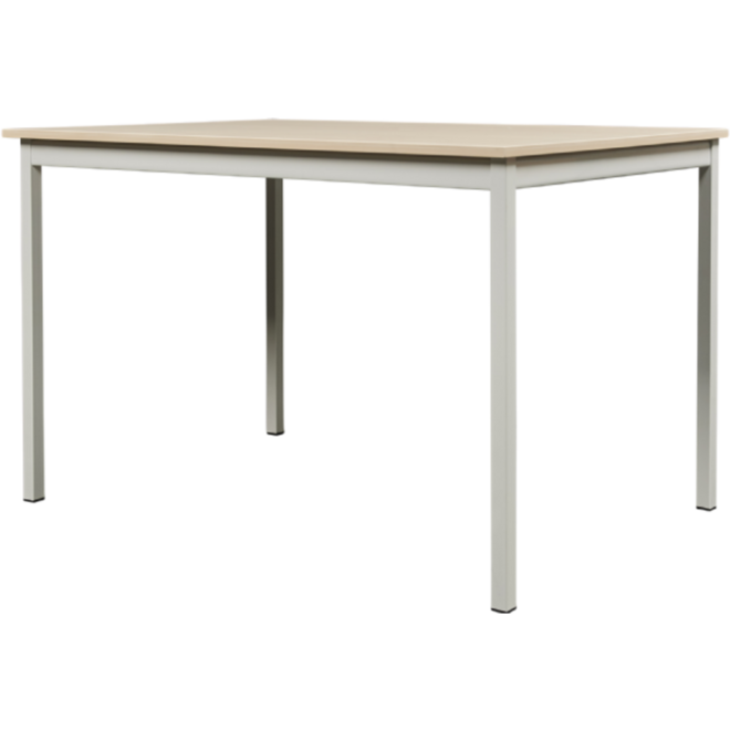Tafel Ecco 120x60cm, vastgel. poten h. 75cm,  berk. Framekl S1510–Y3OR