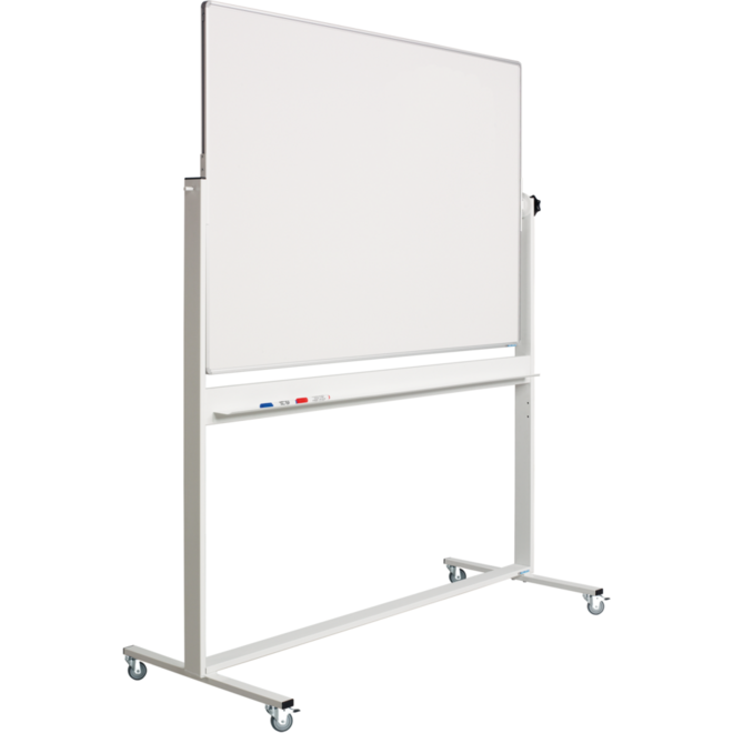Kantelbord RC10mm profiel, email wit/wit incl. solid onderstel 120x180