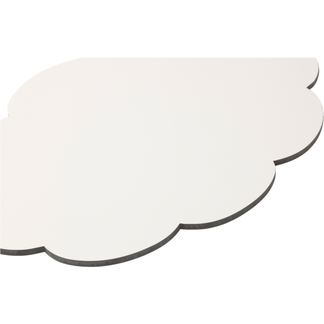 Whiteboard Chameleon emaille gedachtenwolk met zwarte rand 58 × 88 cm