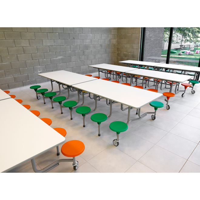 Rechthoekige tafel, 16-zitter 305 x 61 x 150 cm(LxBxH)
