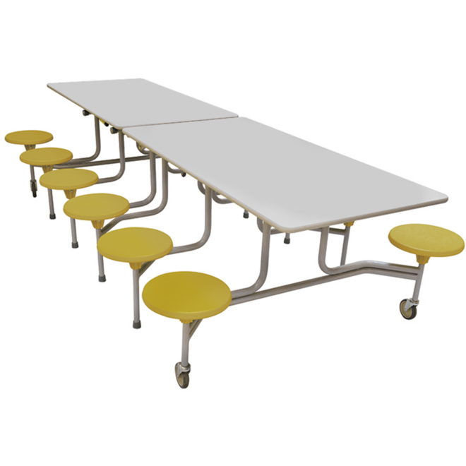 Rechthoekige tafel, 12-zitter 244 x 61 x 150 cm(LxBxH)