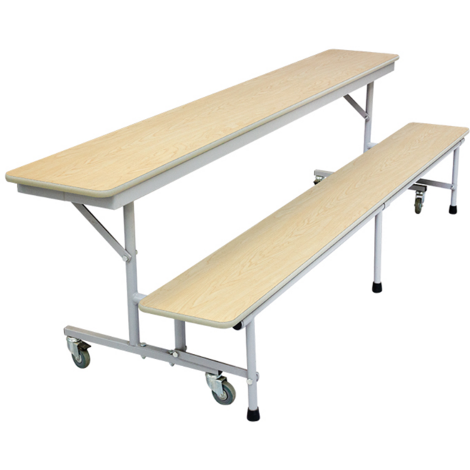 3-in1 tafel/zitbanken, H68 183cm x 68cm