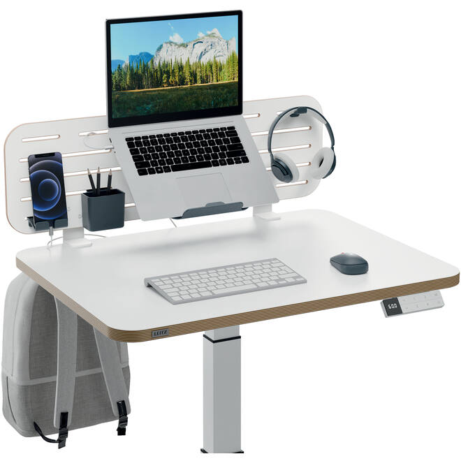 Leitz Ergo Bureau Ophangbord met laptophouder, 80x25 cm