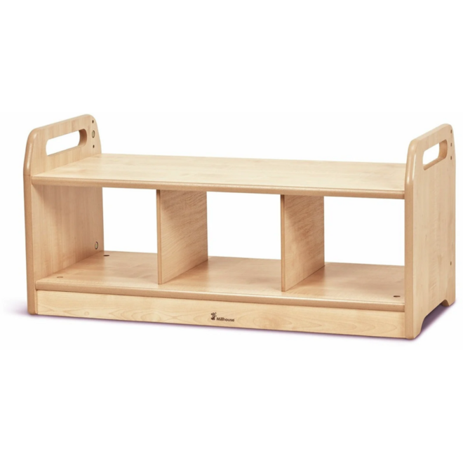 Opbergbank laag, 3 vakken, PT1203
