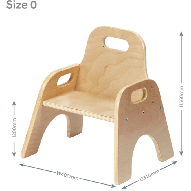 Stapelstoel, beuken - set van 4, zithoogte 210 mm, PT723