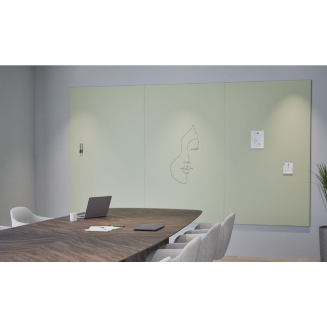 Chameleon Sharp Wall - 198 x 354 cm (3 panelen), Satin Leaf
