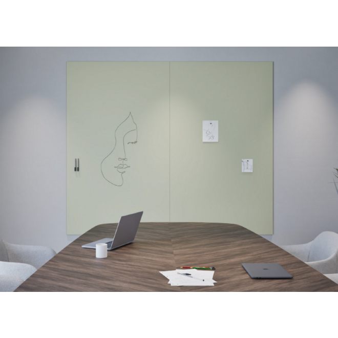 Chameleon Sharp Wall - 198 x 354 cm (3 panelen), Satin Leaf