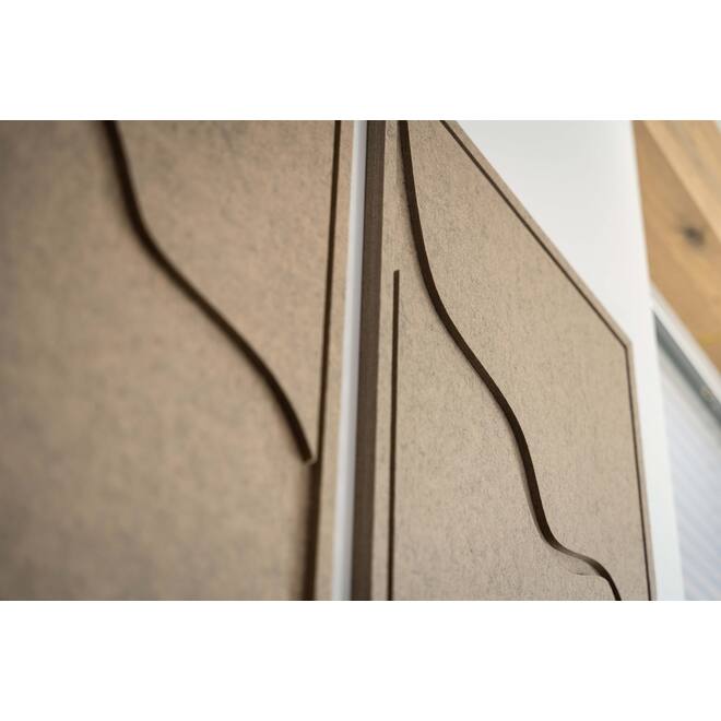 FLOW 2 luik -Acoustic Art - Bruin, 2 stuks, 80x60 cm