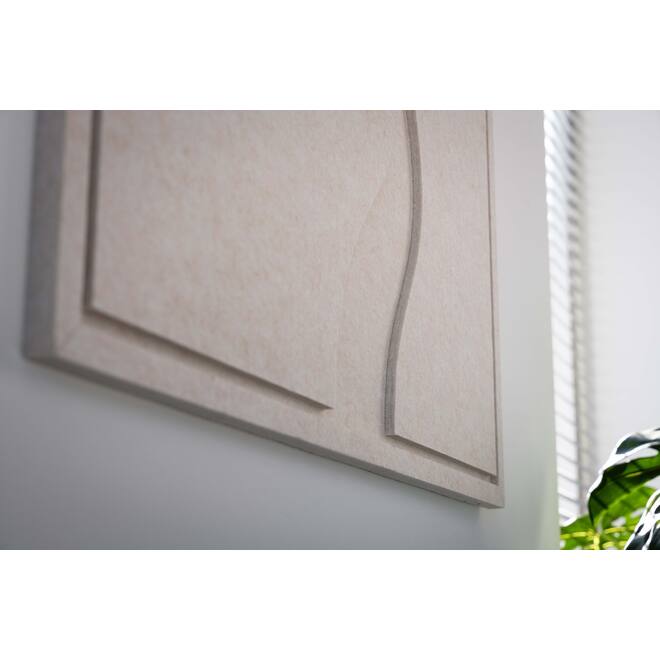 FLOW Large - Acoustic Art - Beige, 1 stuk, 120x80 cm