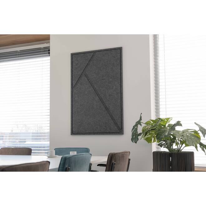 GEO Large - Acoustic Art - Antraciet, 1 stuk, 120x80 cm