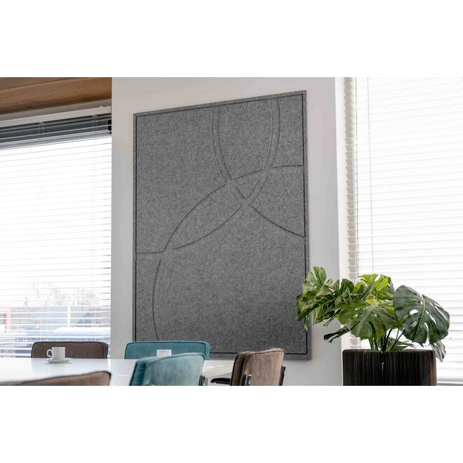 GEO Extralarge - Acoustic Art - Grijs, 1 stuk, 160x120 cm