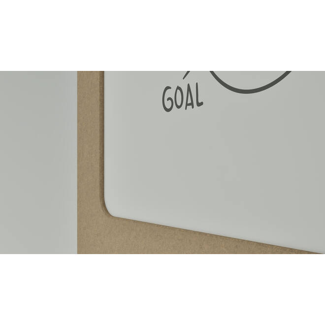 Akoestische whiteboard Silva, 200 x 120 cm, Donkergrijs, verrijdbaar