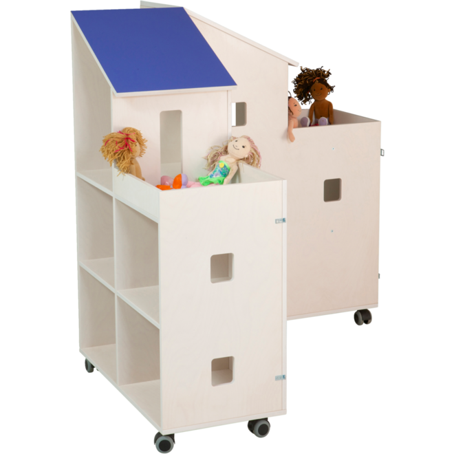 Klip Klap poppenhuis H115xB150xD37,5 cm dak