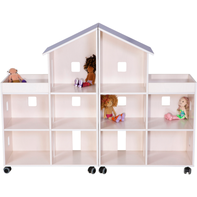 Klip Klap poppenhuis H115xB150xD37,5 cm dak