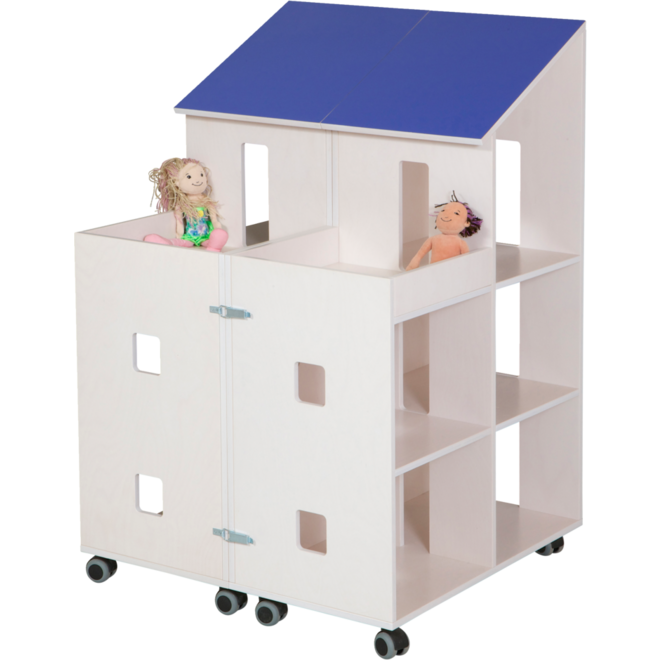 Klip Klap poppenhuis H115xB150xD37,5 cm dak