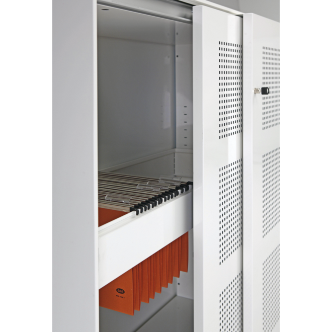 Hangmappenframe voor schuifdeurkast akoestisch, incl. 2 dieptestangen