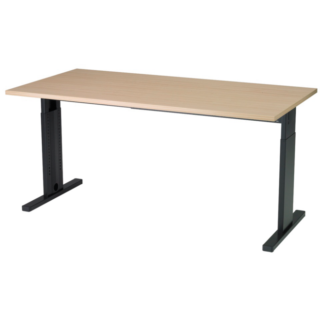 Werkplek T45 180 x 90 cm melamine, 73 cm hoog