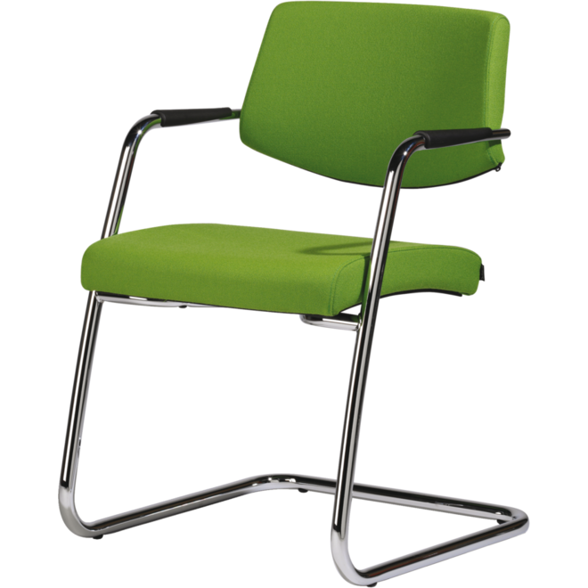 Stoel Passepartout 20, BN-stof sledemodel zwart