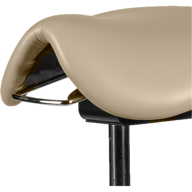 Zadelkruk zithoogte 50-69 cm, luxe kunstleder Donkergrijs/10