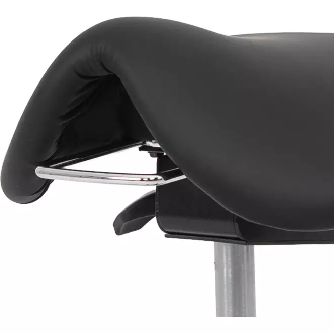 Zadelkruk zithoogte 50-69 cm, luxe kunstleder Donkergrijs/10