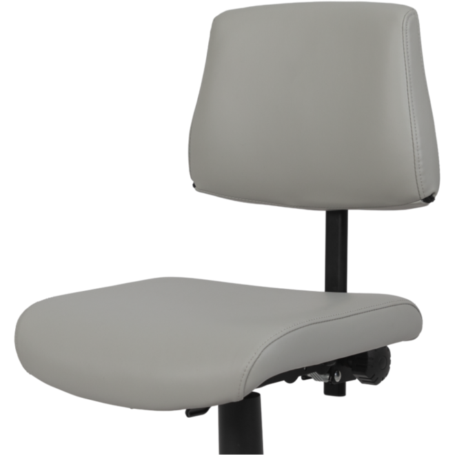 Stoel zithoogte 43-57 cm, luxe kunstleder Donkergrijs/10