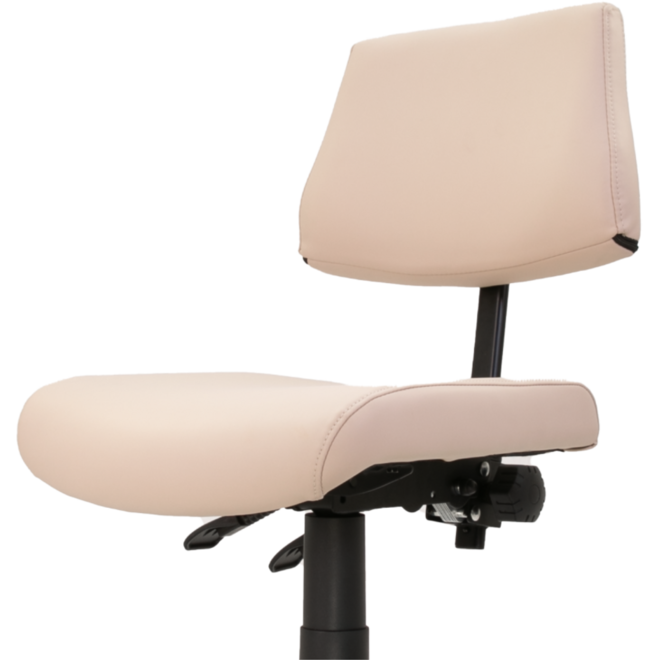 Stoel zithoogte 43-57 cm, luxe kunstleder Donkergrijs/10