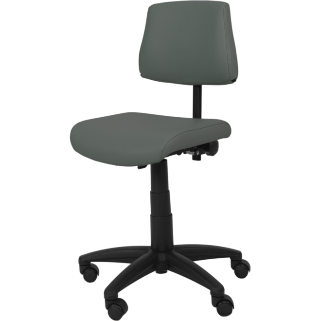 Stoel zithoogte 43-57 cm, luxe kunstleder Donkergrijs/10