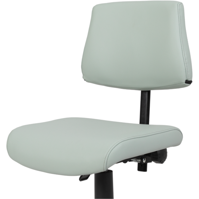 Stoel zithoogte 43-57 cm, luxe kunstleder Pastelgroen/01