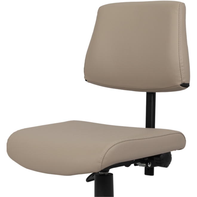 Stoel zithoogte 43-57 cm, luxe kunstleder Donkergrijs/10