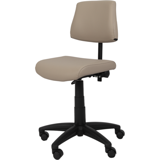 Stoel zithoogte 43-57 cm, luxe kunstleder Taupe/08