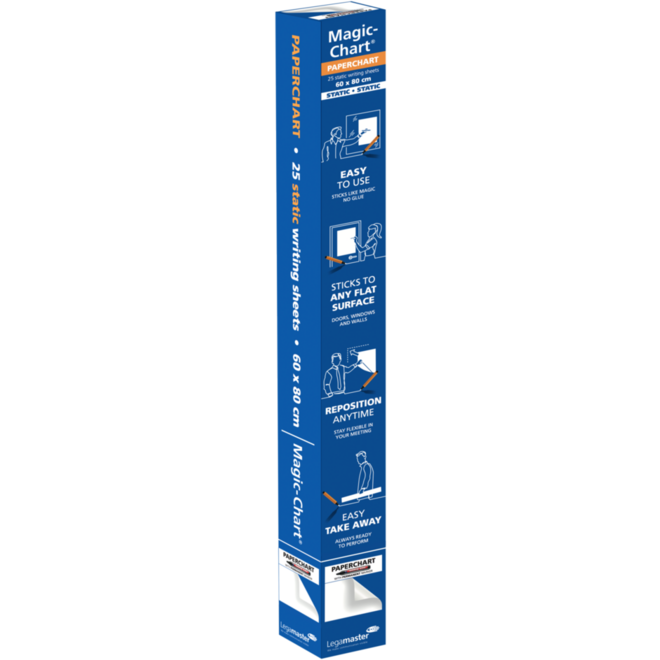 Schrijfvellen Magic-Charts paperchart blanco 60 x 80 cm, 25 vel
