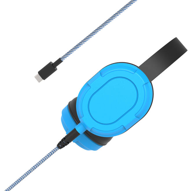 Lumaz Edu Hoofdtelefoon set van 6 st. (Blauw) + 2 kabels Mini-jack en USB-C