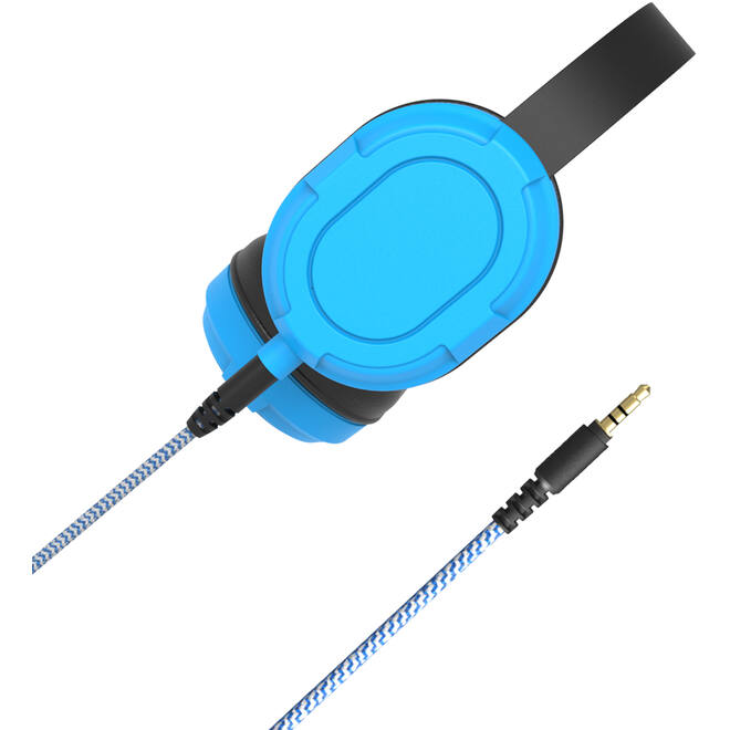 Lumaz Edu Hoofdtelefoon set van 6 st. (Blauw) + 2 kabels Mini-jack en USB-C