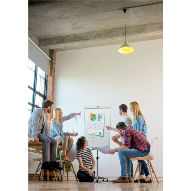 Flipover staal Nobo Nano Clean™ mobiel