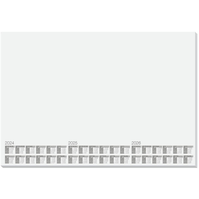 Bureauonderlegger Kangaro wit 30 vel kalender 24/25/26 595x410mm, 5 stuks