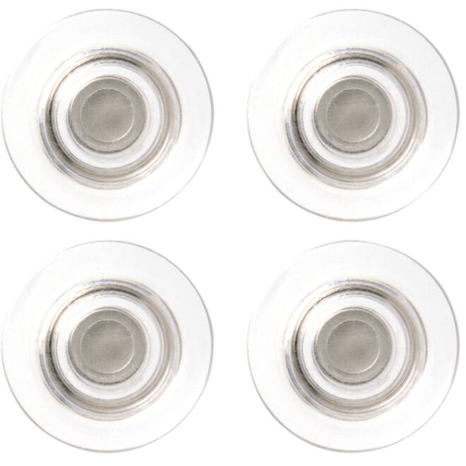 Glasbordmagneet NOBO 32mm transparant extra sterk, 4 stuks