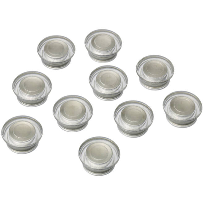 Glasbordmagneet NOBO 32mm transparant extra sterk, 10 stuks