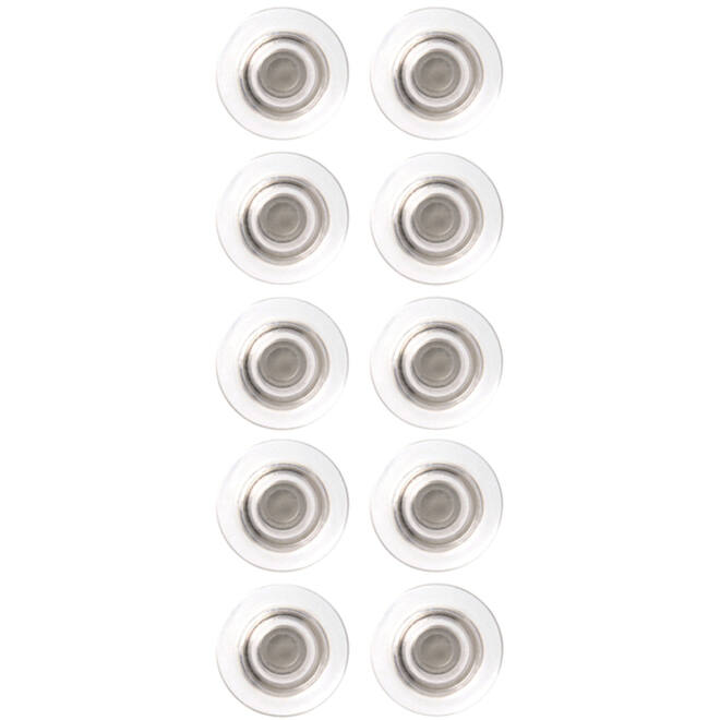 Glasbordmagneet NOBO 32mm transparant extra sterk, 10 stuks