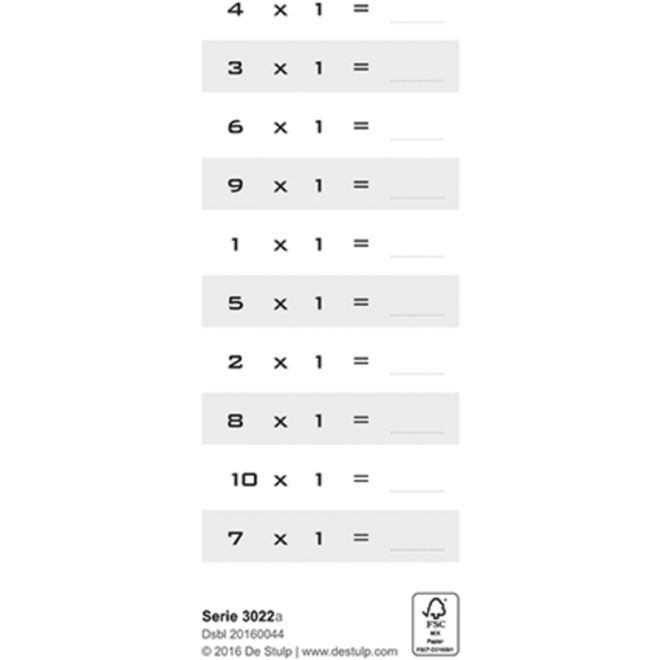Tafelkaartjes Werelddieren 3022 12 motieven, 120 stuks
